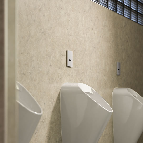 Electronic Urinal Flush Plates