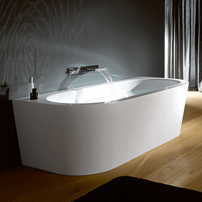 Bette Starlet I Silhouette D Back to Wall Bath 1750 x 800 mm  with waste & overflow