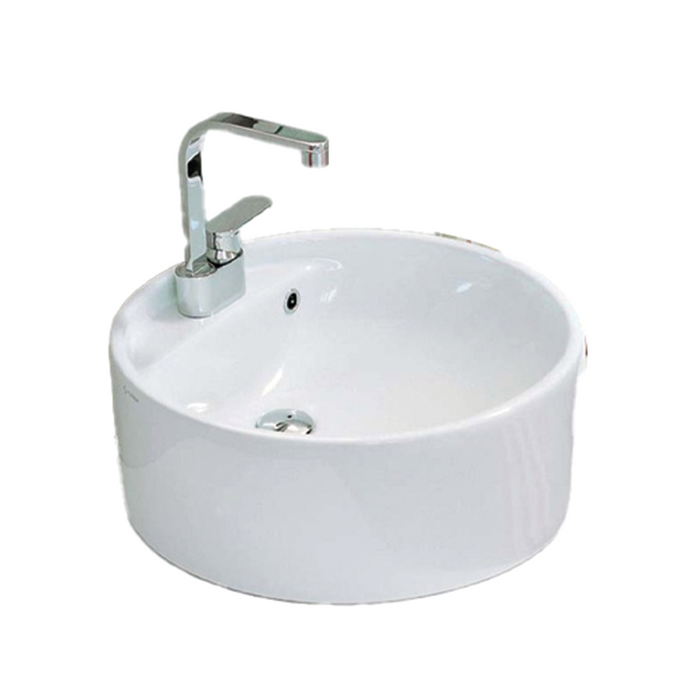 Flaminia Round Bench Basin 420mm 1 Tap Hole