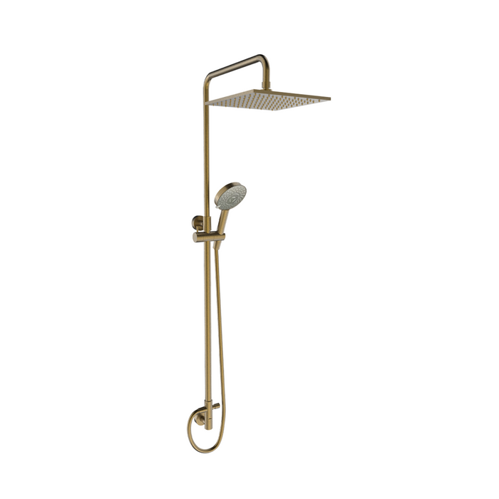 Framo Shower Tower Square w-Integrated Wall Elbow - Tabacco