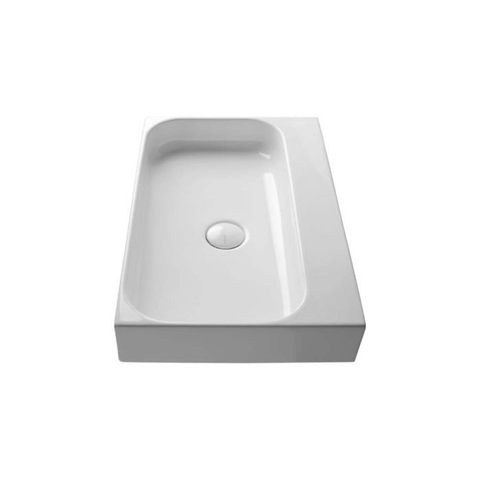 Valdama Unit  80cm White Gloss Washbasin 1 Tap Hole with Waste